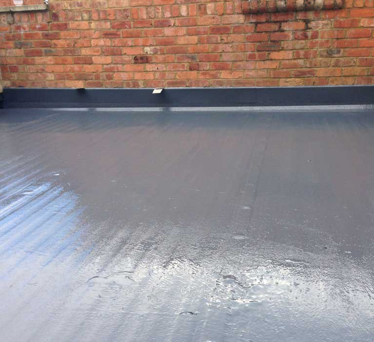 GRP Roofing completed on a roof terrace