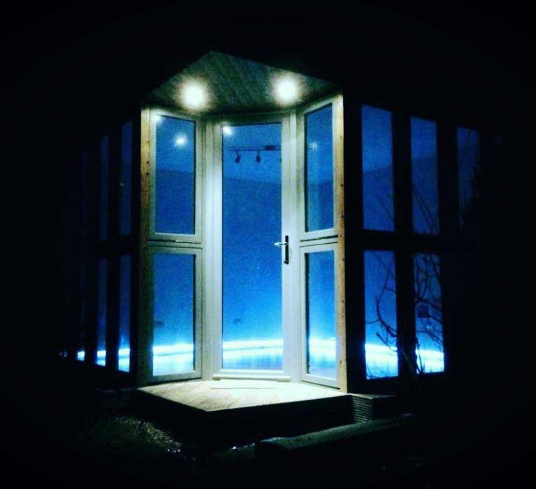 Finished Garden Room At Night